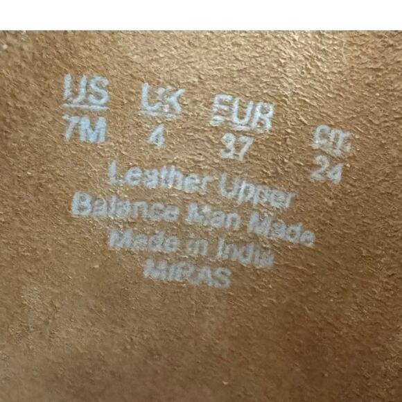 Franco Sarto Miras Women’s Size 7 Tan Leather Toe Loop Ankle Strap Sandal - Picture 12 of 12